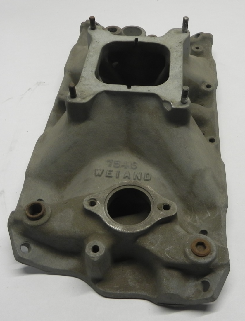 WEIAND 7546 ALUMINUM INTAKE MANIFOLD SMALL BLOCK CHEVY 305 350 327