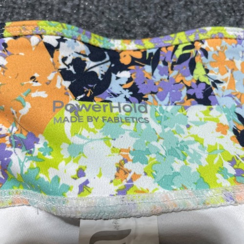 Leggings PowerHold Fabletics Floral Colorful Cropped Size M Athletic Yoga Gym - Picture 5 of 13