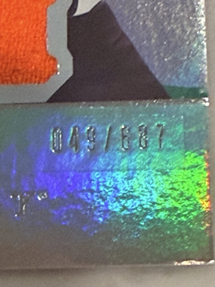 2017-18 Upper Deck Trilogy Green #7 Wayne Simmonds 049/687 Game Used Patch PHI - Image 3 of 3