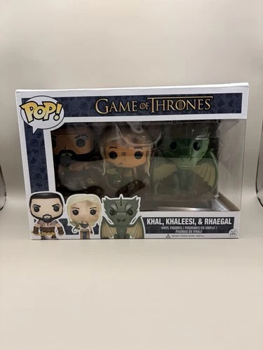 Funko Pop! Game of Thrones Khal #04 Khaleesi #03 & Rhaegal #20 3-Pack