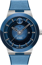 Sporty Luxury Swiss Automatic Men's Watch with Silicone Strap - 43.5mm