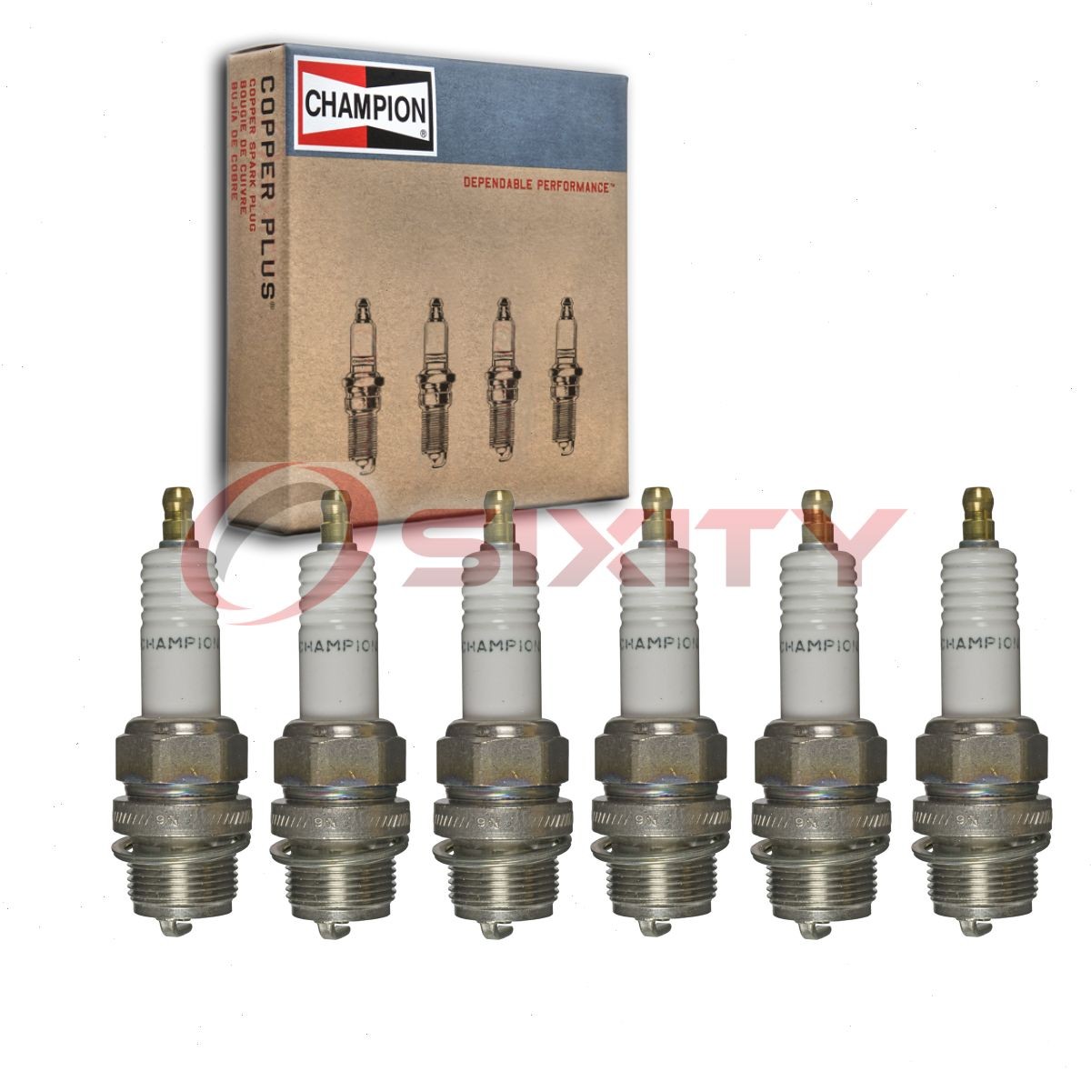 6 pc Champion Industrial Spark Plugs for 1909-1920 Pierce-Arrow Model 48 yz
