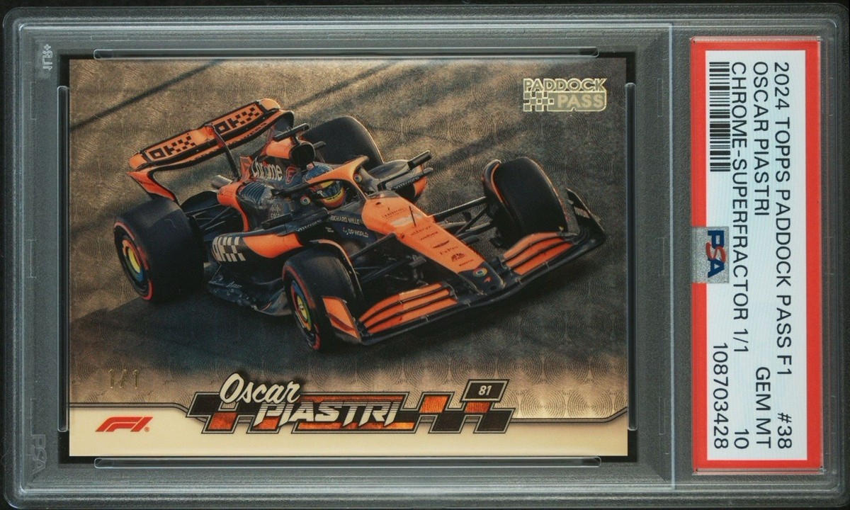 2024 Topps Paddock Pass Oscar Piastri Superfractor 1/1 PSA 10 RARE
