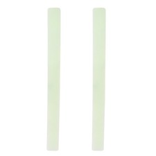 2pcs Car Door Edge Guards Protectors PVC Side Door Edge Trim Strip Clear Green