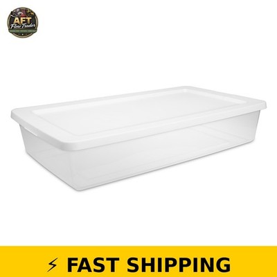 Sterilite 41 Quart Storage Bin - Clear Plastic Container with Lid