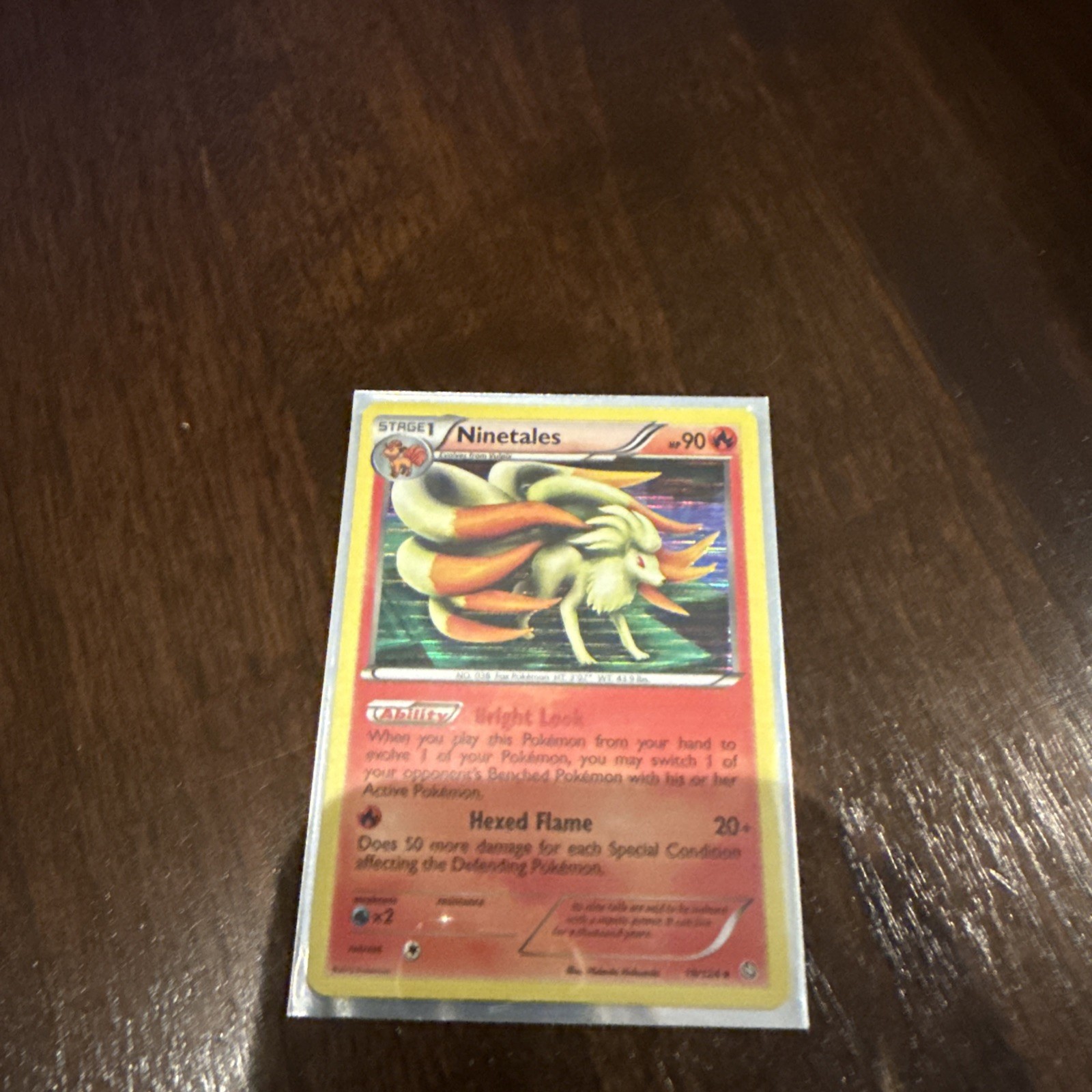 Pokemon Card - Ninetales Dragons Exalted 19/124 Holo Rare