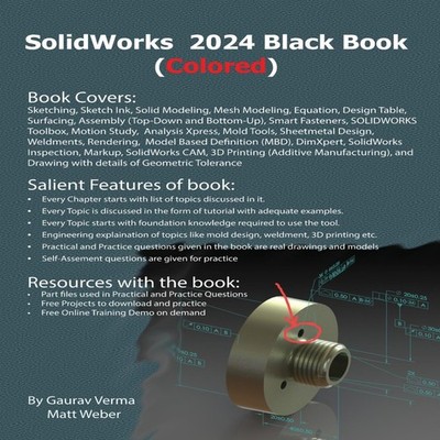 SolidWorks 2024 Black Book (Colored) Gaurav Verma Hardcover CADCA