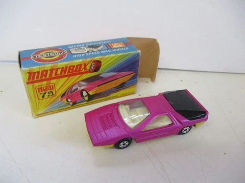 Matchbox Lesney Superfast SF75 Alfa Carabo- metallic pink body, boxed