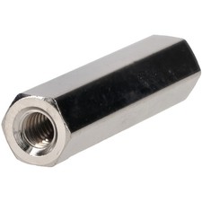 Image of R-TECH Hex Threaded F-F Spacers Brass M4 30mm - Pack Of 25
