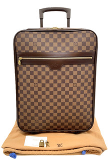 Auth Louis Vuitton Damier Ebene Pegase 45 CarryOn Suitcase N23293 WDBag DD070061