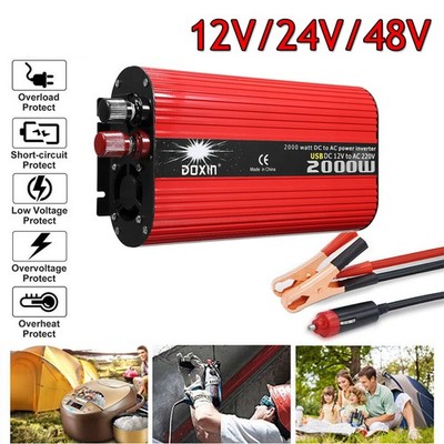 2KW Off Grid Pure Sine Wave Ladegerät Power Inverter DC 48V to AC 220/230V 50Hz