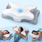 COZYPLAYER EFFECTIVE PAIN RELIEF CERVICAL NECK PILLOW FOR SLEEPING - WHITE