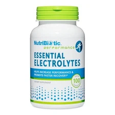 NutriBiotic Essential Electrolytes, 100 Ct Capsules | Supports Increased and | C
