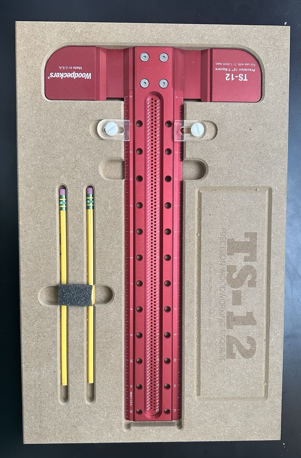 Woodpeckers - TS-12 T Square with Wood Storage Case