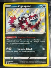 Shining Fates Shiny Galarian Zigzagoon SV078/SV122 Vault Holo Pokemon Card