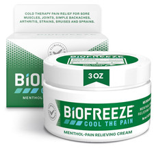 Biofreeze Pain Relief Cream Menthol - NEW - 3 oz. - EXP 01/27