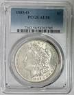 1885-O Morgan Silver Dollar, PCGS AU-58