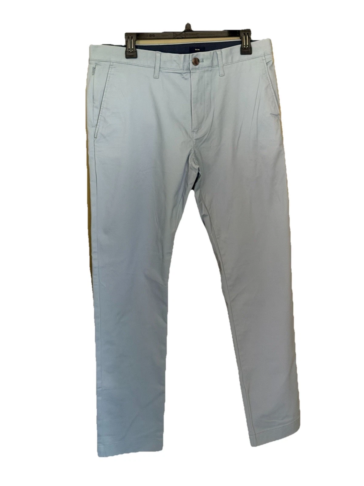 J. Crew Flex Fit Slim Pants Mens Size 32X32 Blue NWT Repreve TruTemp 365