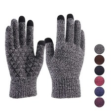 Men Women Winter Snow Gloves Touchscreen Windproof Warm Thick Knit Thermal Gift