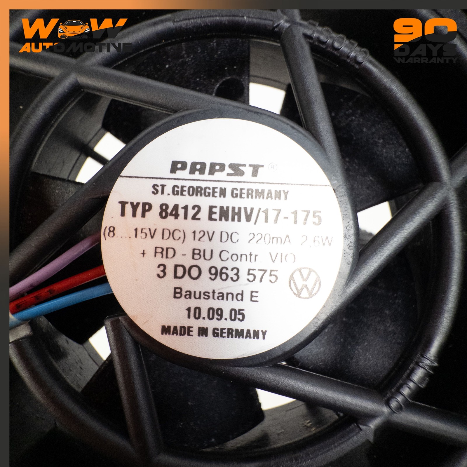 06-13 BENTLEY CONTINENTAL FLYING SPUR FRONT RIGHT LEFT SEAT BLOWER COOLER FAN OE