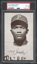 1947-1966 Exhibits Tony Gonzalez PSA 6 EXMT Phillies