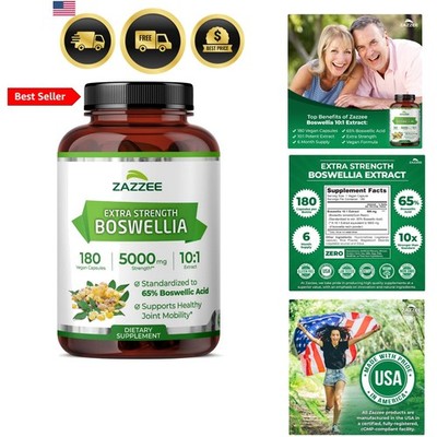 Extra Strength Boswellia 10:1 Extract, 65% Boswellic Acid, 180  Capsules, 6  ...