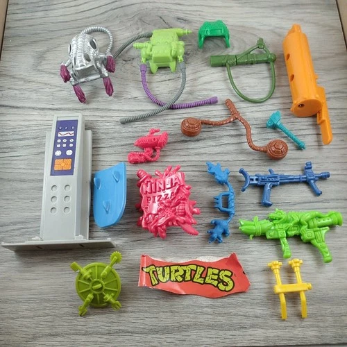 Vintage TMNT Parts Lot  & Orange Mummy Sai