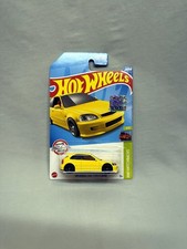 Hot Wheels 2022 '99 Honda Civic Type R EK9 Yellow Hatchbacks FACTORY SEALED 125