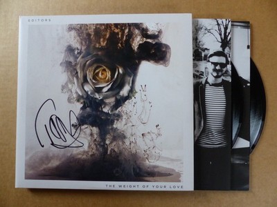 EDITORS Tom Smith signed Autogramm THE WEIGHT OF YOUR LOVE Vinyl Schallplatte LP