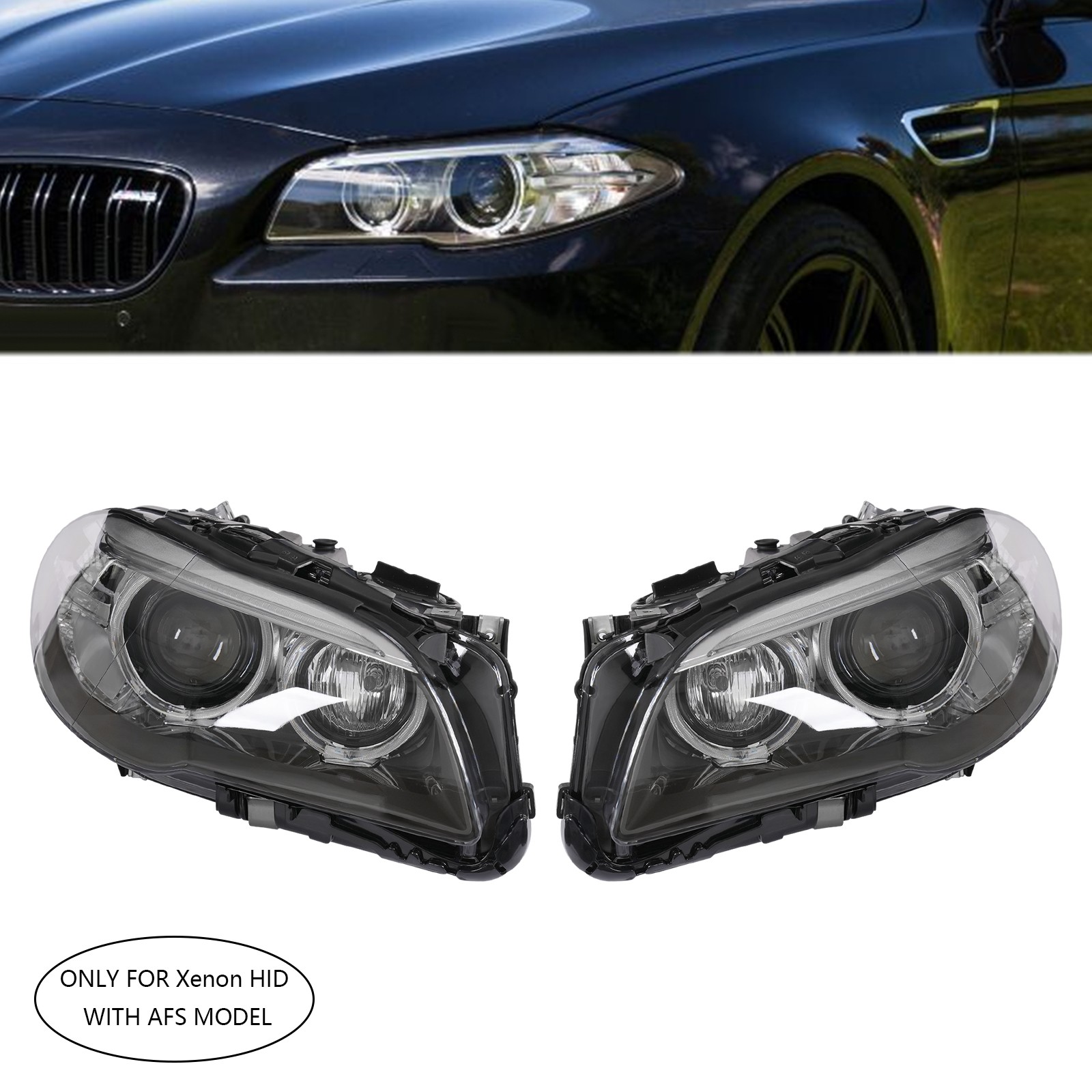 For 2014-2016 BMW 5Series 550i/535i xDrive/535d xDrive/528i xDrive L+R Headlight