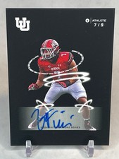 2024 Onit Football Van Fillinger Swoosh Jersey Match Auto /9 9er On Card Utah 