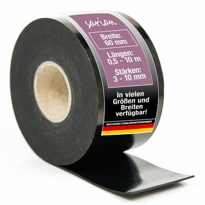 sarian Gummistreifen 60mm 6cm BREIT - 3mm 5mm 8mm 10mm STARK Vollgummi
