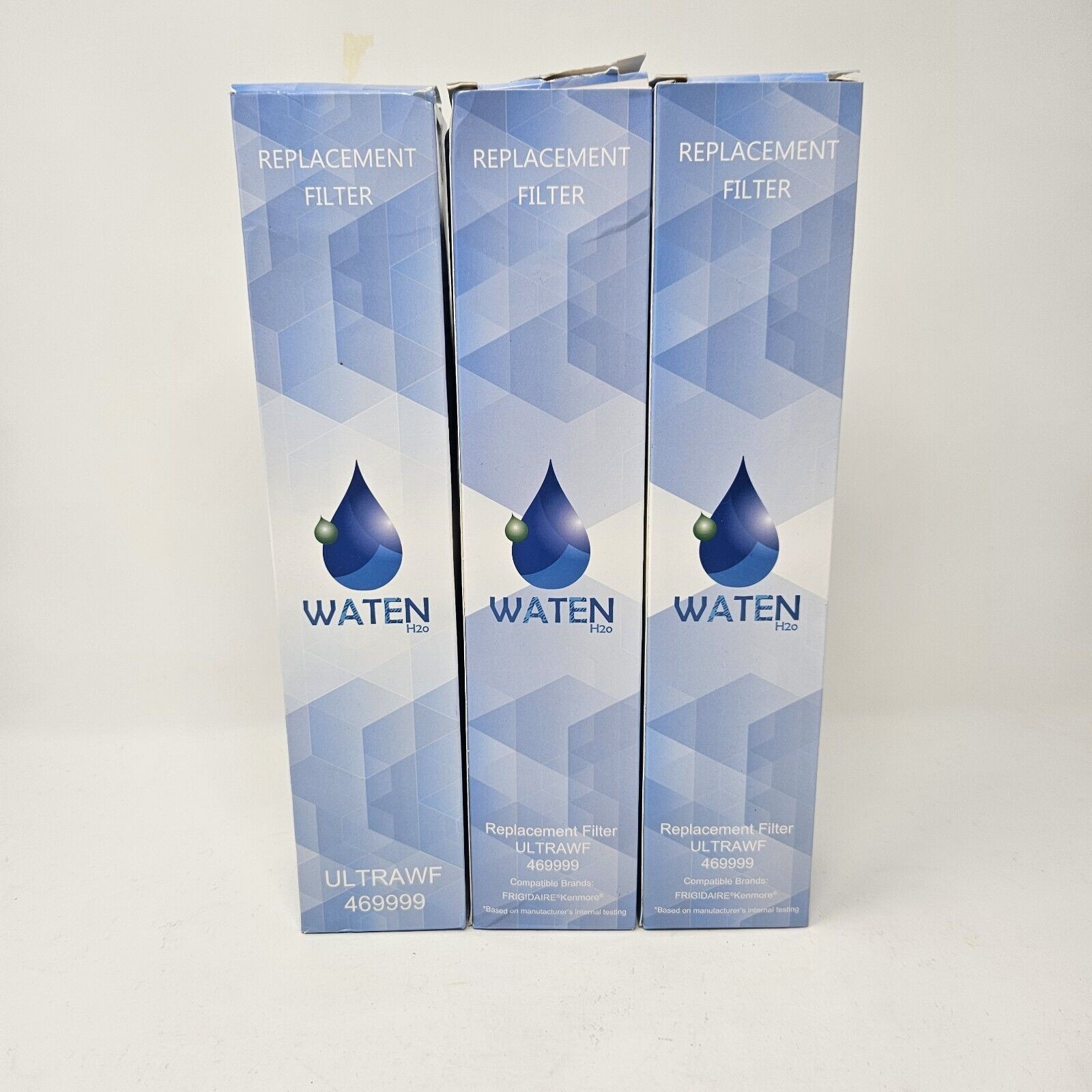 Waten H20 Replacement Water Filter ULTRAWF 469999 For Frigidaire Kenmore 3pk