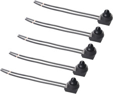 5Pcs Push Button Switch 12V Wired RV Waterproof On-Off Micro Light Toggle Swi...