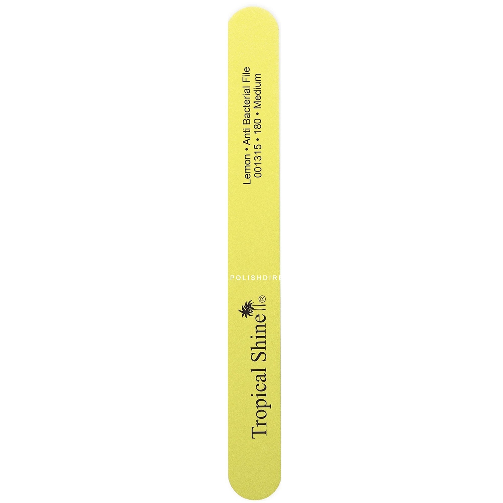 Tropical Shine Robanda Anti-Bacterial Nail File - Lemon - 180 Grit