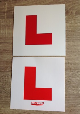 L Platten für Motorrad / Roller starr & klebend Motorrad L Platte Set - Lerner