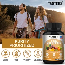 Quercetin 1000 Mg with Bromelain & Zinc - Natural Immune Support Supplement