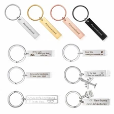 Drive Safe I Need You Here With Me Keyring Keychain Stainless Steel Key Rings
