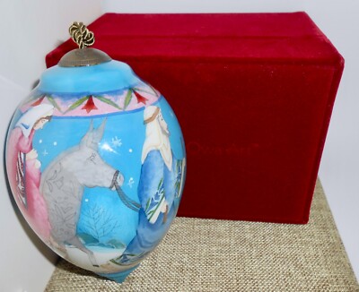 Ne'Qwa Art MARY AND JOSEPH By Artist JIM SHORE Christmas Spire Ornament #210 H9
