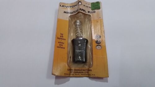Vintage Appliance Plug Leviton Miniature 136 006 Female End New Power Supply - Picture 1 of 2