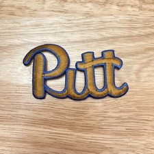 PITTSBURGH PITT PANTHERS Embroidered Sew-On/Iron-On 3.5" x 2" NCAA Logo Patch