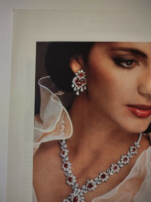Van Cleef and Arpels Jewelry Necklace Vintage 1980s Print Ad | eBay