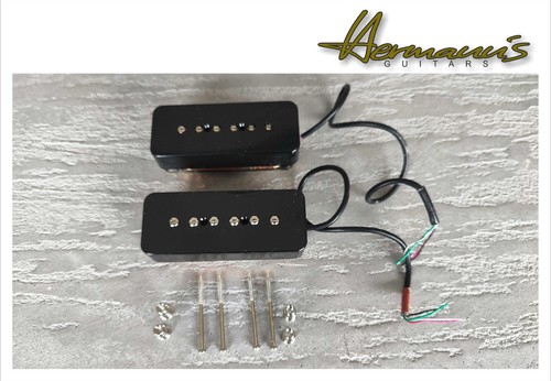 Soap Bar Alnico 5 P90 Tonabnehmer Staked Double Coil Set, 15,6/18,4 K, splitbar - Bild 2 von 5