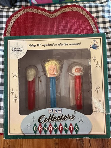 Box Set of Acornia 2000 Series #1 PEZ Collector's Xmas Ornaments Angel +No Feet - Picture 2 of 7