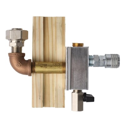 MAXLINE 1/2'' TUBING x 1/4'' FEMALE NPT OUTLET THROUGH WALL CONNECTOR KIT M3810W