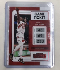 +2021-22 PANINI CONTENDERS #31 PASCAL SIAKAM RAPTORS RED FOIL PARALLEL MINT CARD