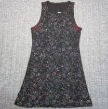 VTG Maurices Sparkle Holiday Party Dress Womens S Black Sleeveless Stretch Y2K