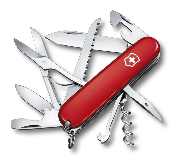 Victorinox Red Huntsman Swiss Army Knife with 15 Functions