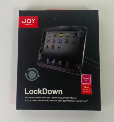 Lot of 5 Joy Factory MMA110 LockDown iPad 2 3 4 Holder w Cable Lock No Mount