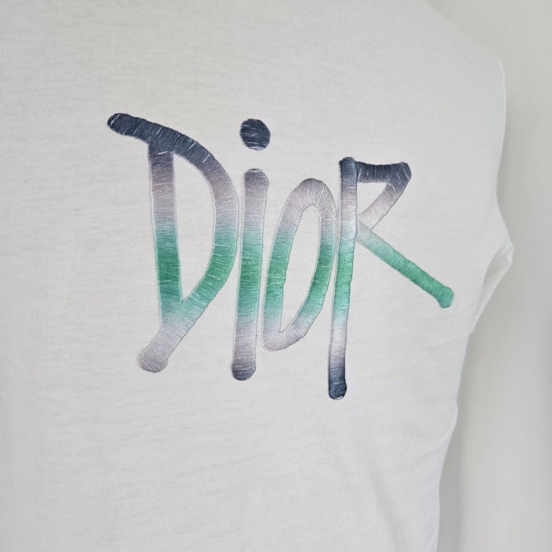 Dior x Stussy White T-Shirt | eBay